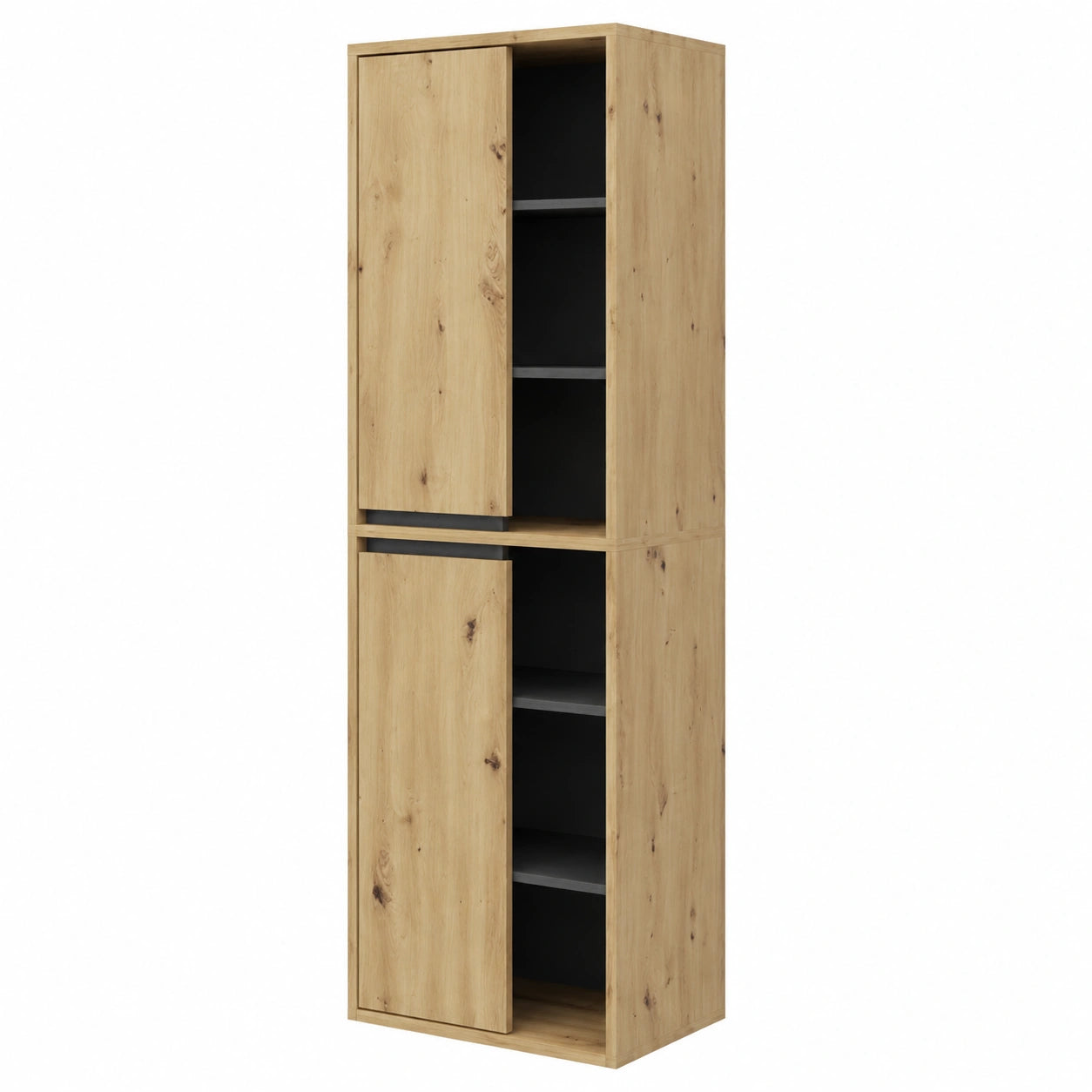 Vicco Badschrank Viola - Wandmontage, Artisan-Eiche, 50x170 cm