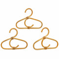 Natürliche Rattan-Kleiderbügel für Kinder - 3er Set, 25 x 17 cm - Boho-Stil für Kleiderschrank und Schlafzimmer