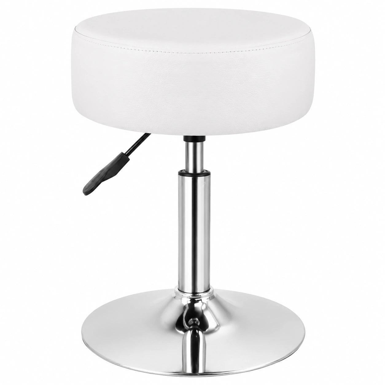 Verstellbarer Make-up-Hocker, drehbar, für Wohnzimmer und Schlafzimmer, weiß