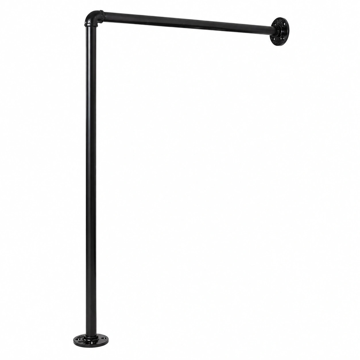 Industrielle Kleiderstange für Flur und Schlafzimmer, 100 cm hoch, 30 cm tief