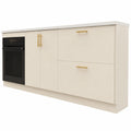 Livelynine Beige Matte Möbelfolie - Selbstklebende wasserfeste Tapete für Küche, Schlafzimmer, Wohnzimmer und Badezimmer, 40CM x 2M