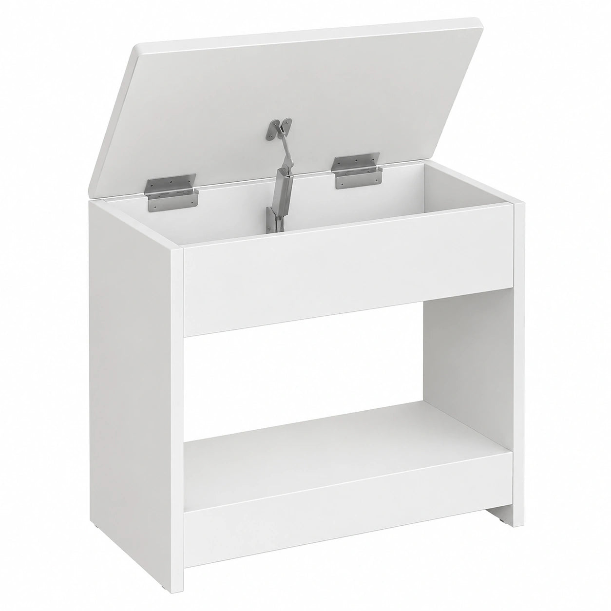 Polsterhocker für Schminktisch, rutschfeste Fußpads, ideal für Schlafzimmer und Ankleidezimmer, Weiß